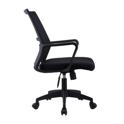 - Requena Office Chair with Armrest | Ergonomic Desk Chair | Black -