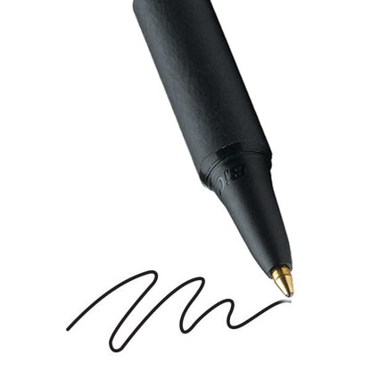 BIC Soft Feel Click Grip Ballpoint Pens, 1.0 mm Retractable Point, Soft-Touch Rubber Grip, Black, pack of 15