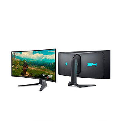 Alienware AW3423DWF 34 Inch WQHD (3440x1440) 21:9 1800R Curved Gaming Monitor, 165Hz, QD OLED, 0.1ms, AMD FreeSync Premium Pro, 99.3% DCI-P3, HDR400, 2x DisplayPort, 1x HDMI, 5x USB, 3 Year Warranty