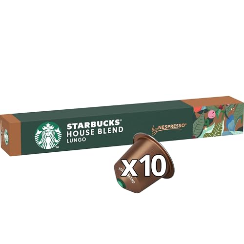 - STARBUCKS | House Blend by Nespresso | Medium Roast | Coffee Capsules 8 x 10 (80 Capsules) -