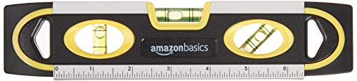 Amazon Basics Magnetic Torpedo Level and Ruler - 9-Inch