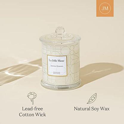- La Jolíe Muse Scented Candles Gifts for Women | Large Jasmine Candle Gift Set -