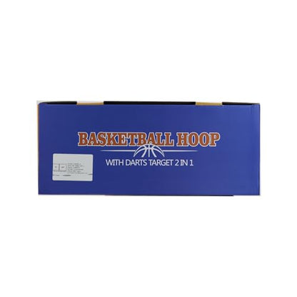 Basketball Hoop, KAMDHENU Kids Toy Basketball Hoop with Darts Target 2 in 1 with Height-Adjustable 3.2ft-6.2ft, Portable Basketball Hoop Indoor and Outdoor Activities for Kids Age 3-8