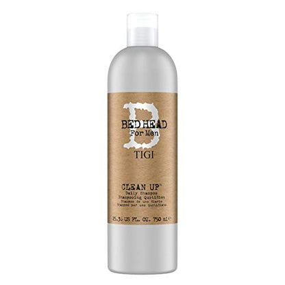 Bed Head for Men by TIGI | Clean Up Shampoo and Conditioner Set | Moisturising And Smoothing Daily Haircare For Healthy Hair and Scalp | Ideal For Normal Hair | 2x750ml