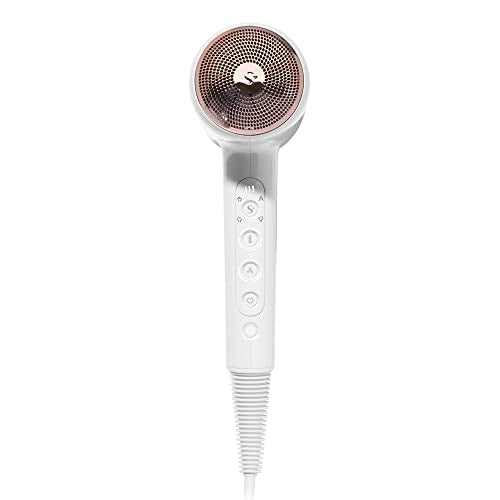 - T3 | Featherweight StyleMax Professional Ionic Hair Dryer | Custom Heat Automation & 4 Attachments, Fast Drying -
