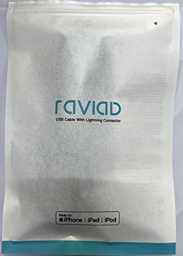 - RAVIAD iPhone Cable Short [1FT/30CM, MFi Certified] | Nylon Braided | Black -