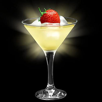 bar@drinkstuff Essence Martini Cocktail Glasses 175ml - Set of 6 - Gift Boxed Classic V Shaped Martini Glasses for Serving Cocktails