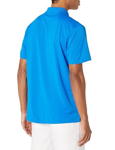 Amazon Essentials Men's Slim-Fit Quick-Dry Golf Polo Shirt, Metallic Blue, M