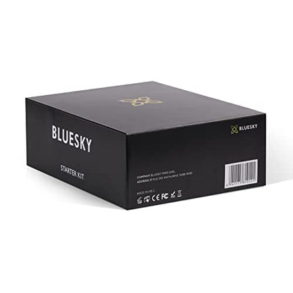 Bluesky Gel Nail Polish Starter Kit, Gel Nail Kit with 24W UV LED Lamp Nail Dryer, 3 x 10ml Gel Nail Polishes, Cleanser Wipes, Top and Base Coat, Nail File and Buffer [AMAZON EXCLUSIVE]