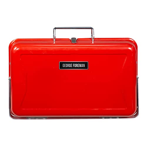 - George Foreman Portable Charcoal BBQ | Portable, Sturdy Foldable Legs -