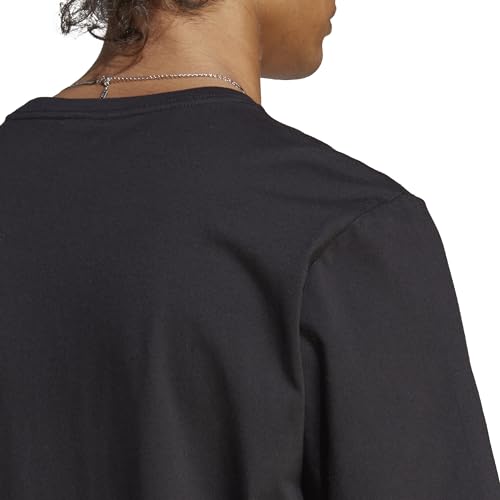 adidas Men's Essentials Single Short Sleeve T-Shirt, Black, S