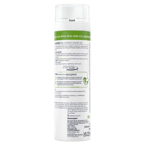 - NIVEA MEN Sensitive One Stroke Shave Gel | 200ml -