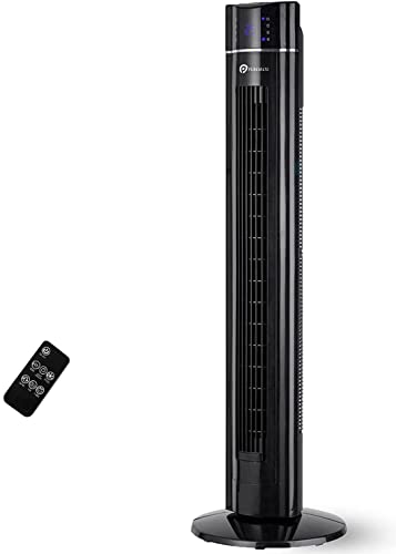 - PureMate Tower Fan | 43" Oscillating Tower Fan | Air Purifier & Aroma Function 8-Hour Timer -