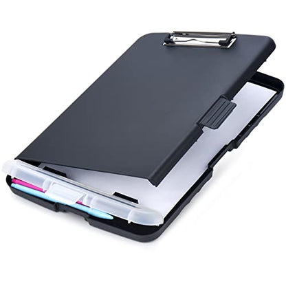 - ZCZN Plastic Clipboard with Storage, A4 Clipboard Folder with Separate Pen Holder