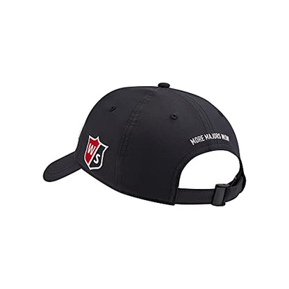 - Wilson Men's Pro Tour Baseball Cap, Black/White, One Size UK
