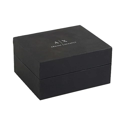 Armani Exchange Watch for Men, Chronograph Movement, 44 mm Silver Stainless Steel Case with a Stainless Steel Strap, AX2600