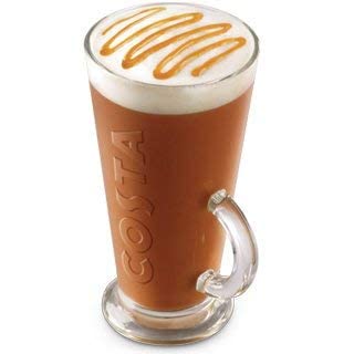 Costa V Shapped Latte Glasses 2 Pack Genuine Product Size Large 440ml