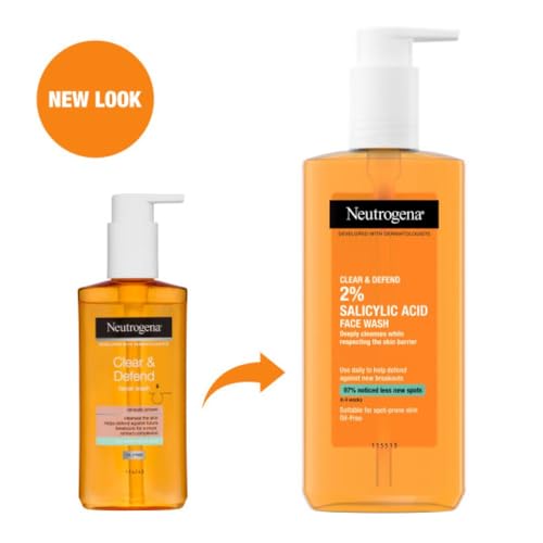 - Neutrogena | Clear and Defend | 2% Salicylic Acid Face Wash | 200ml -