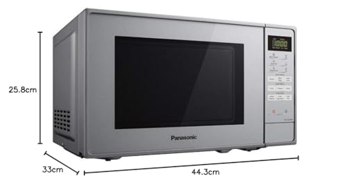 - Panasonic NN-E28JMMBPQ Compact Solo Microwave Oven | Turntable | 800 W | 20 Litres -