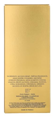 - 1 Million by Paco Rabanne Eau De Toilette for Men, 100 ml, Gold