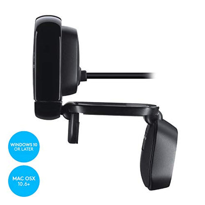 - Logitech C615 Portable Webcam | Full HD 1080p/30fps | Widescreen Video Calling | Foldable | Light Correction | Autofocus -