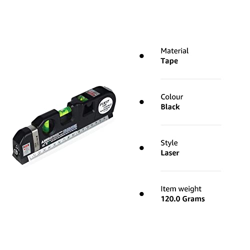- Spirit Level | Laser Measure Multipurpose | Laser Level Spirit Level | Standard Metric Ruler Laser Measuring Tape 8ft/2.5M -