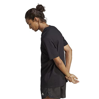 adidas Men's Essentials Single Short Sleeve T-Shirt, Black, S