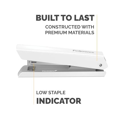 - Fellowes Jam Free Stapler | 20 Sheet Capacity | LX820 Full Strip Antibacterial Manual Stapler -