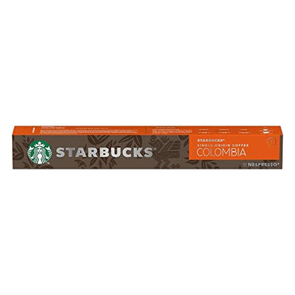 - STARBUCKS Single-Origin Colombia by Nespresso | Medium Roast | Coffee Capsules 8 x 10 (80 Capsules) -