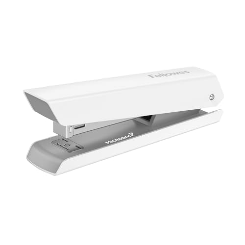 - Fellowes Jam Free Stapler | 20 Sheet Capacity | LX820 Full Strip Antibacterial Manual Stapler -