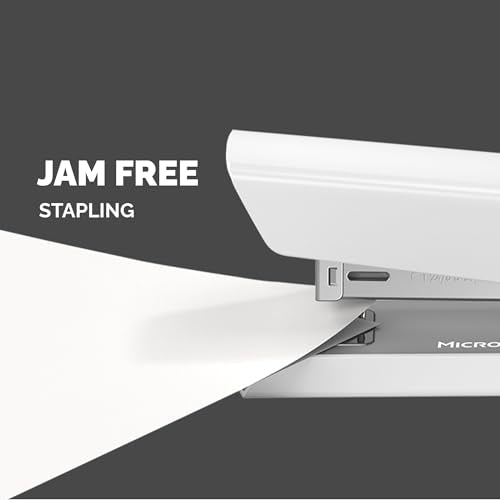 - Fellowes Jam Free Stapler | 20 Sheet Capacity | LX820 Full Strip Antibacterial Manual Stapler -