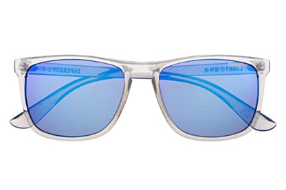 - Superdry SDS SHOCKWAVE Sunglasses 153 | Crystal Blue/Blue Mirror -