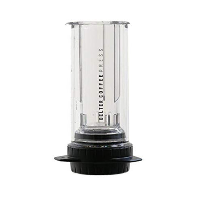 Delter Coffee Press - Coffee Maker 400ml (Transparent/Clear) Filter Espresso Coffee Maker
