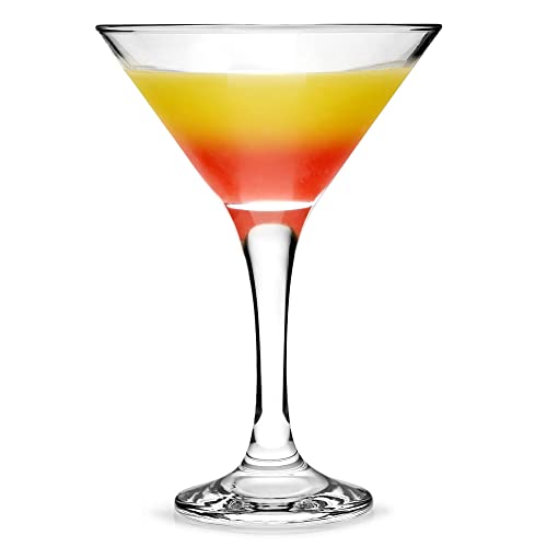 bar@drinkstuff Essence Martini Cocktail Glasses 175ml - Set of 6 - Gift Boxed Classic V Shaped Martini Glasses for Serving Cocktails