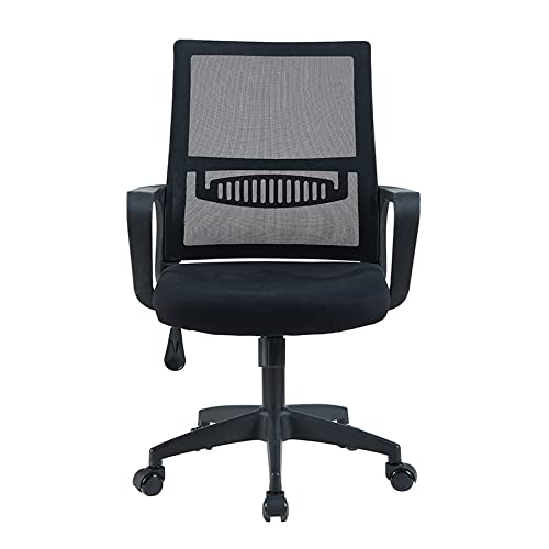 - Requena Office Chair with Armrest | Ergonomic Desk Chair | Black -