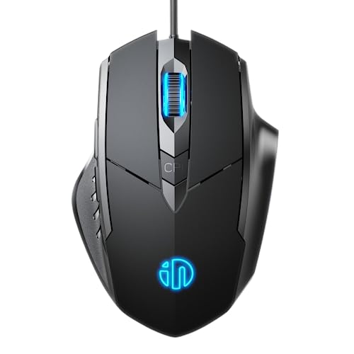 - Wired Mouse, USB wired mouse with 6 Button Silent Click