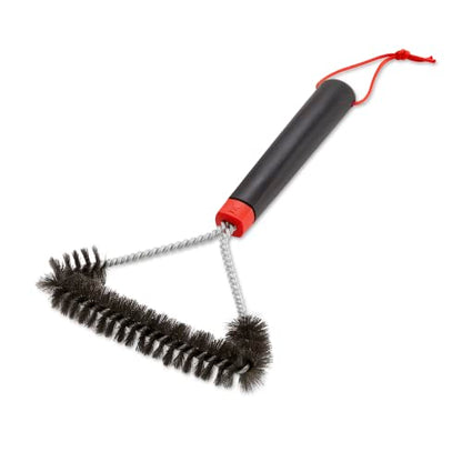 - Weber 6277 30 cm Three-Sided Grill Brush, Black/Silver