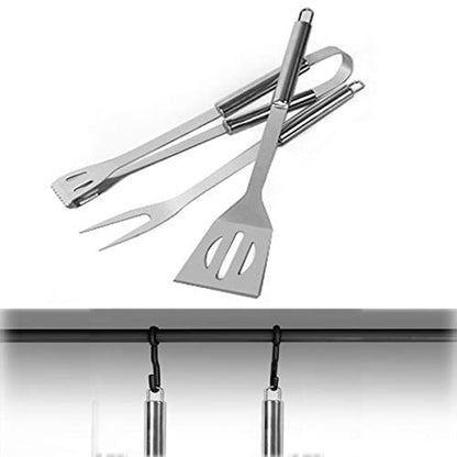 - GQC 3PCS BBQ Grill Tool Set | Stainless Steel Barbecue Grilling Utensils Kit with Carry Bag -