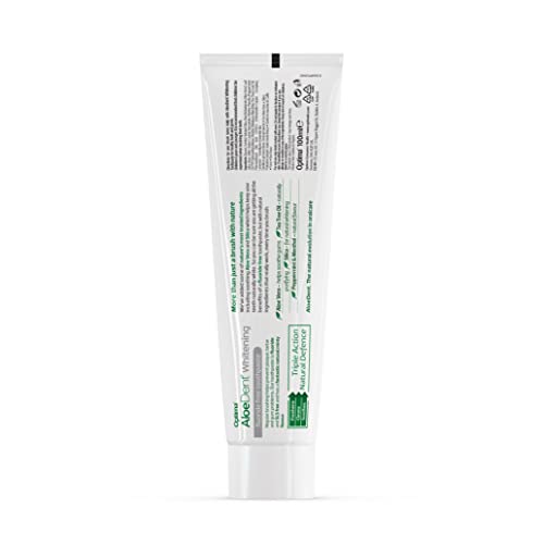 Aloe Dent Whitening Aloe Vera Toothpaste Fluoride Free, Natural Action, Vegan, Cruelty Free , SLS Free, Naturally White, Healthy Gums , 100 ml, packaging may vary