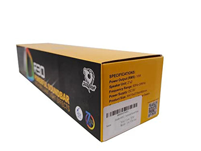 - SOULION R30 Computer Speakers | Colorful LED Lights with Switch Button