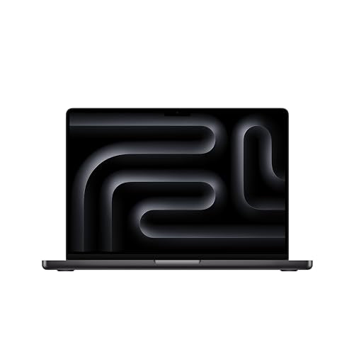 Apple 2023 MacBook Pro laptop M3 Pro chip with 11‑core CPU, 14‑core GPU: 14.2-inch Liquid Retina XDR display, 18GB unified memory, 512GB SSD storage. Works with iPhone/iPad; Space Black