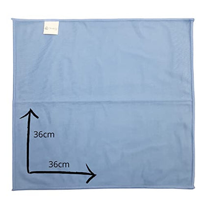 - Orvarto Hygiene | 10 x Microfibre Glass Cloths | 36x36cm -