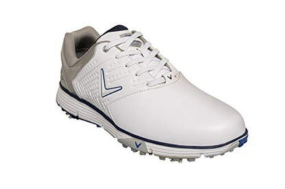 Callaway Men's M574 Chev Mulligan Golf Shoes, White Navy, 9 UK