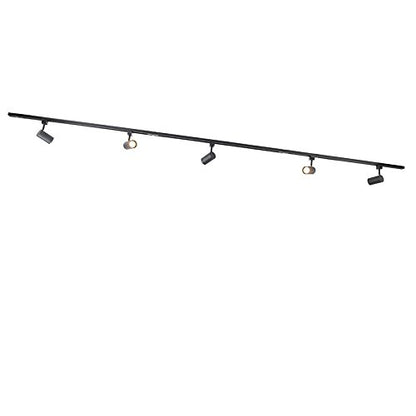 - Qazqa | Modern Rail System Black 5 Spotbar I Spotlight Bars 1-Phase | Jeana | Suitable for LED GU10 | 5 Spotway Light -