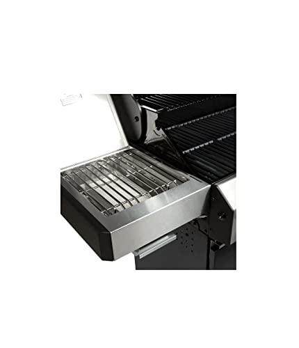 CosmoGrill Premium Black 7 Gas Burner 6+1 Barbecue Grill with Waterproof Cover, Stainless Steel Ceramic Searer, Built-in Temperature Gauge for Home Garden Party Outdoor BBQ Cooking