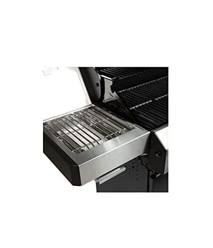 CosmoGrill Premium Black 7 Gas Burner 6+1 Barbecue Grill with Waterproof Cover, Stainless Steel Ceramic Searer, Built-in Temperature Gauge for Home Garden Party Outdoor BBQ Cooking