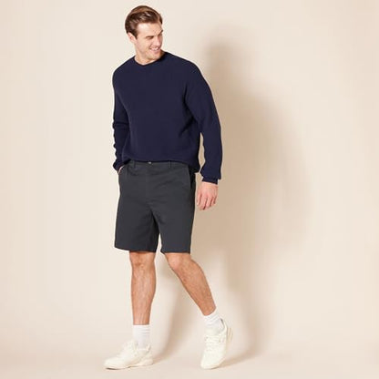 Amazon Essentials Men's Classic-Fit 9" Short, Navy, 34W