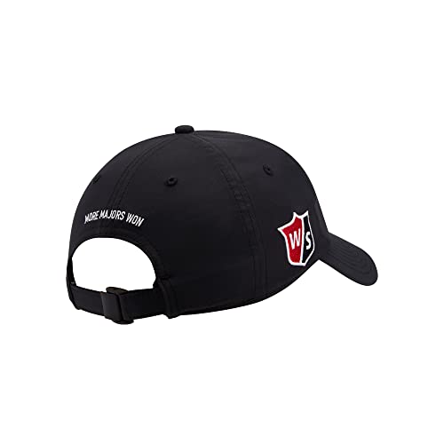 - Wilson Men's Pro Tour Baseball Cap, Black/White, One Size UK