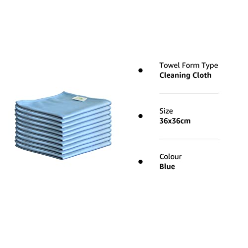 - Orvarto Hygiene | 10 x Microfibre Glass Cloths | 36x36cm -