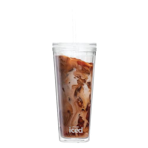 Breville Iced Coffee Maker | Single Serve Iced Coffee Machine Plus Coffee Cup with Straw | Ready in Under 4 Minutes | Grey [VCF155]